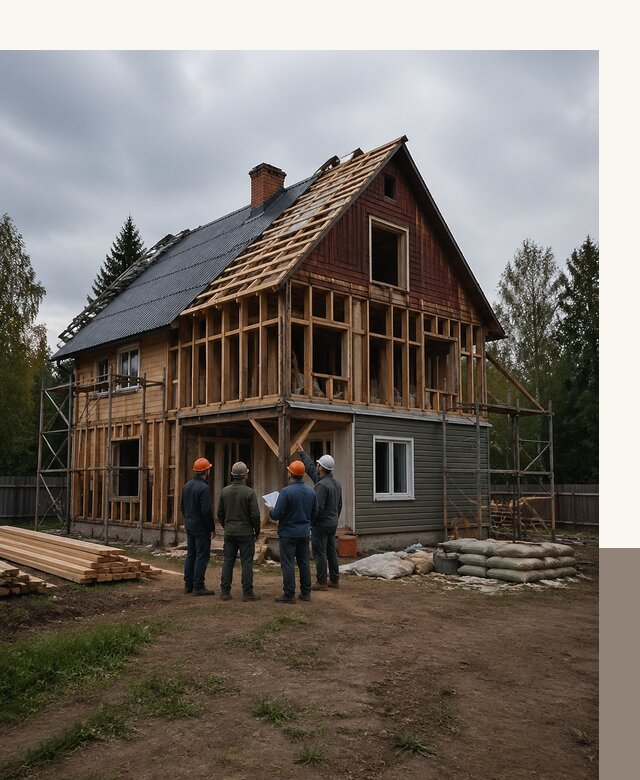 Реконструкция дачного дома в Лиски под ключ с проектом