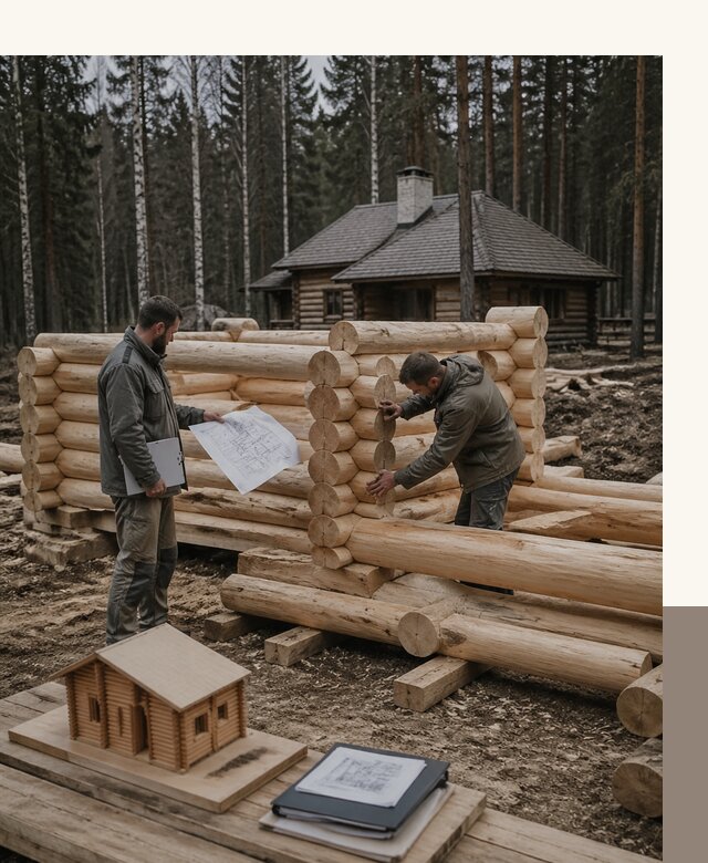 Проектирование и строительство домов из бревна в Лиски